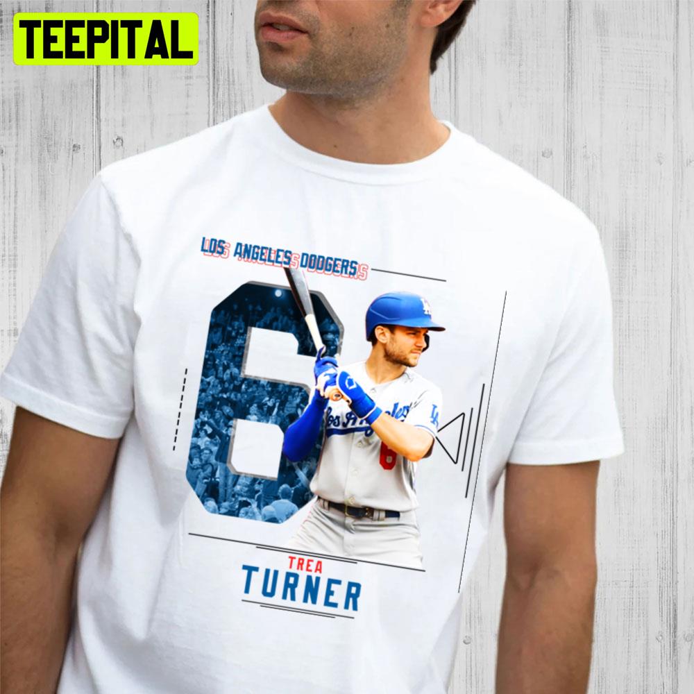 Trea Turner Los Angeles Dodgers Baseball Trending Unisex T-Shirt Trea Turner Los Angeles Dodgers Baseball Trending Unisex T-Shirt