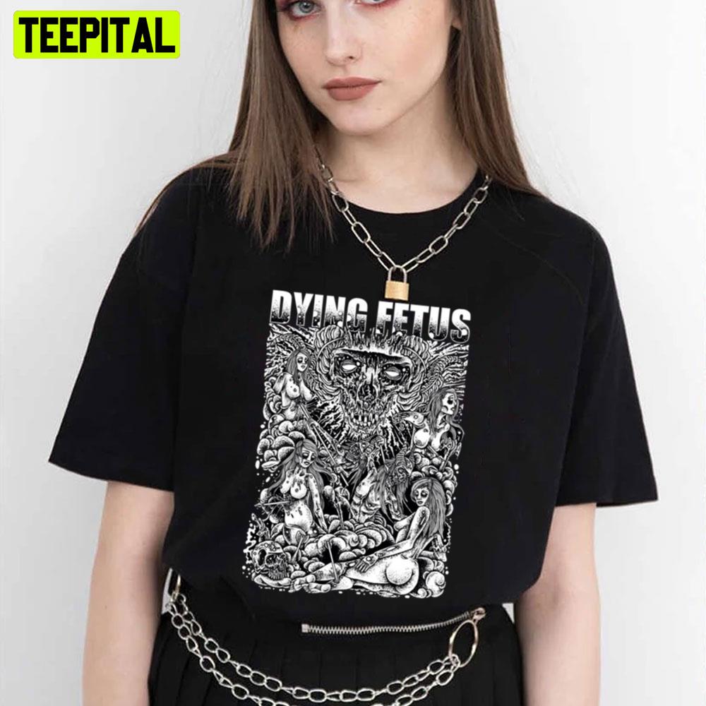 Dying Fetus White Artwork Trending Unisex T-Shirt Dying Fetus White Artwork Trending Unisex T-Shirt