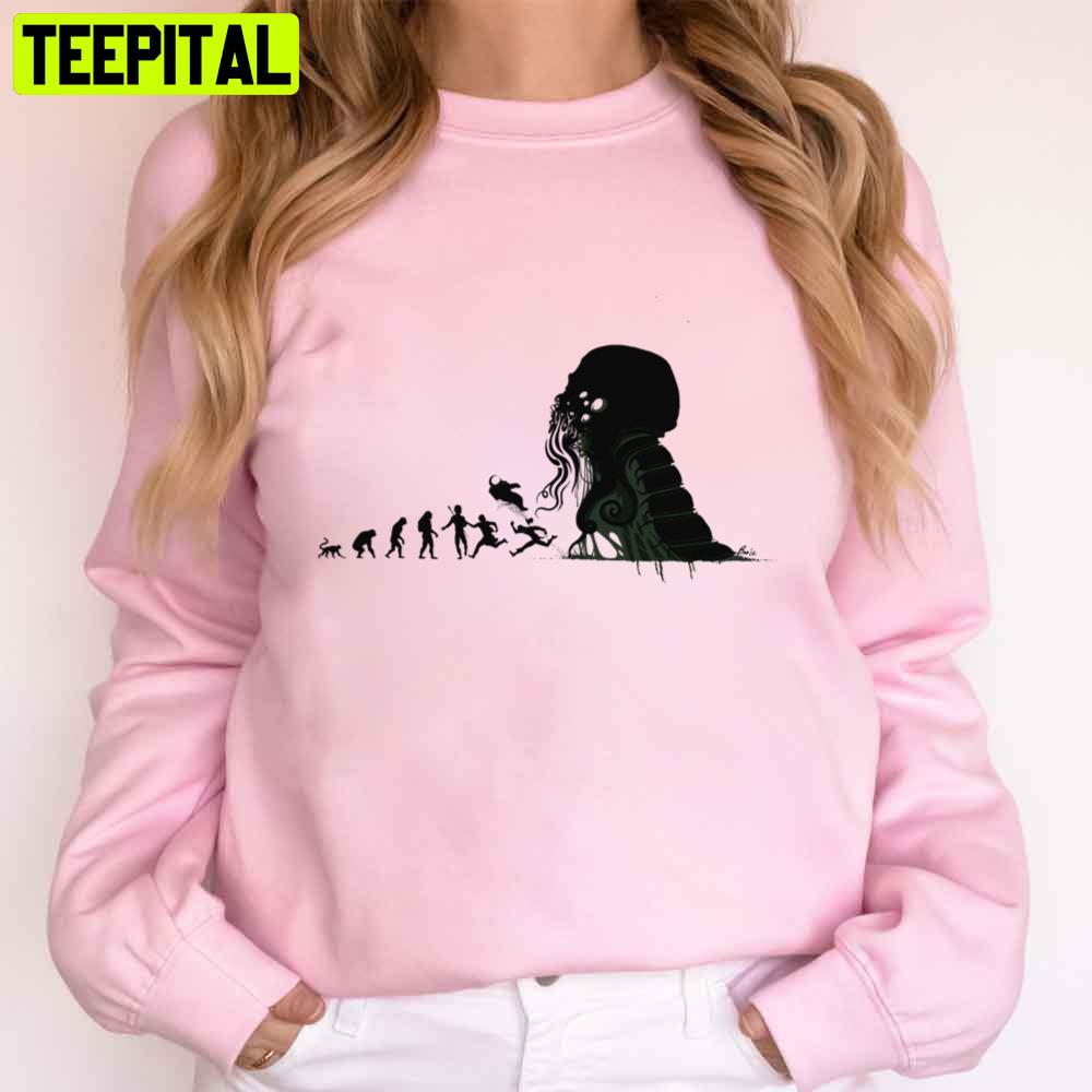 Lovecraftian Evolution Cthulu Trending Unisex T-Shirt Lovecraftian Evolution Cthulu Trending Unisex T-Shirt