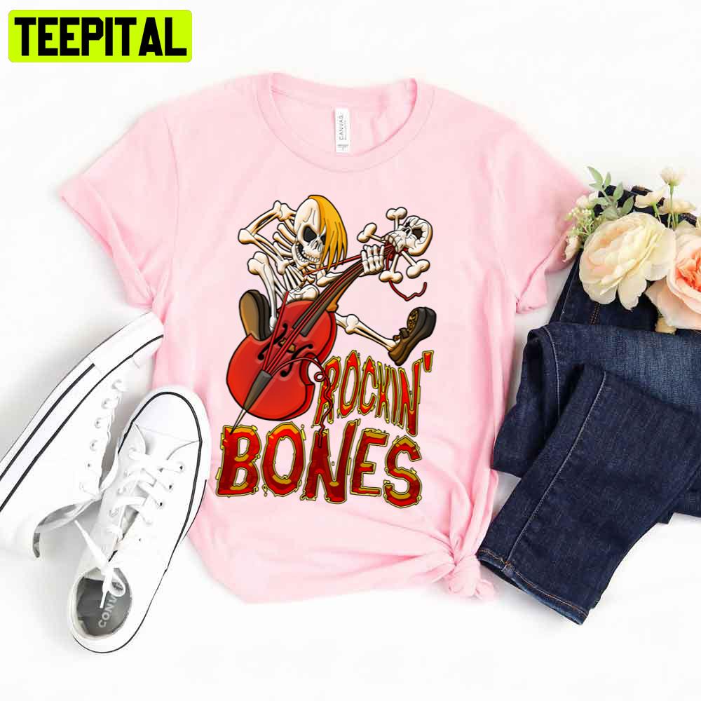 Rockin Bones Full Colour Trending Unisex T-Shirt Rockin Bones Full Colour Trending Unisex T-Shirt