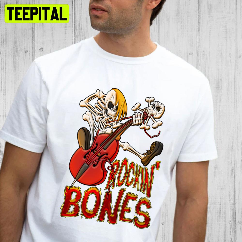 Rockin Bones Full Colour Trending Unisex T-Shirt Rockin Bones Full Colour Trending Unisex T-Shirt