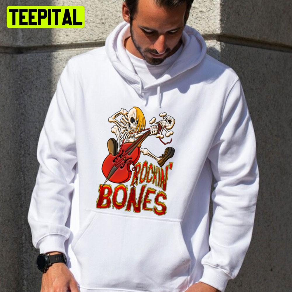 Rockin Bones Full Colour Trending Unisex T-Shirt Rockin Bones Full Colour Trending Unisex T-Shirt
