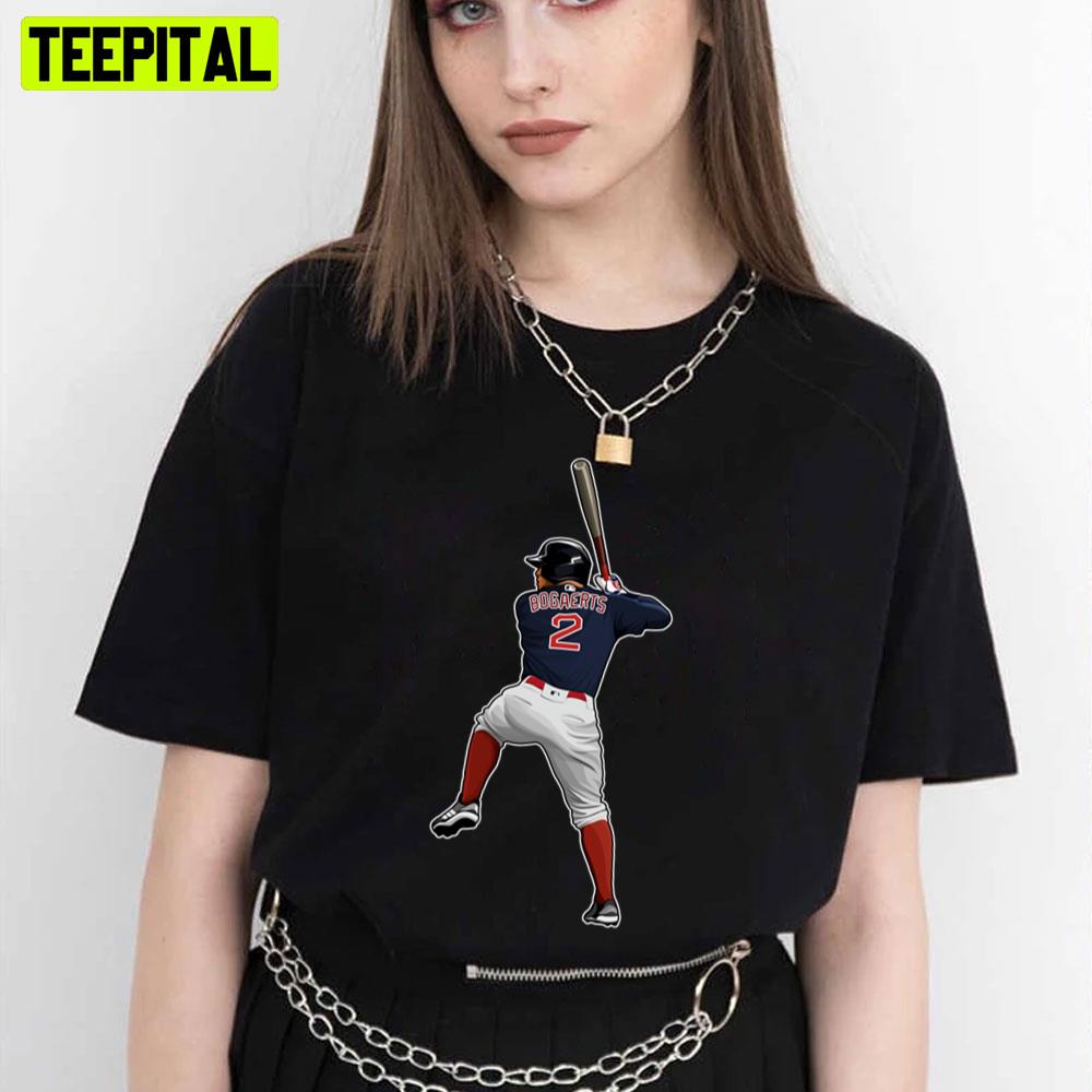 Xander Bogaerts 2 Bats Ready Baseball Trending Unisex T-Shirt Xander Bogaerts 2 Bats Ready Baseball Trending Unisex T-Shirt