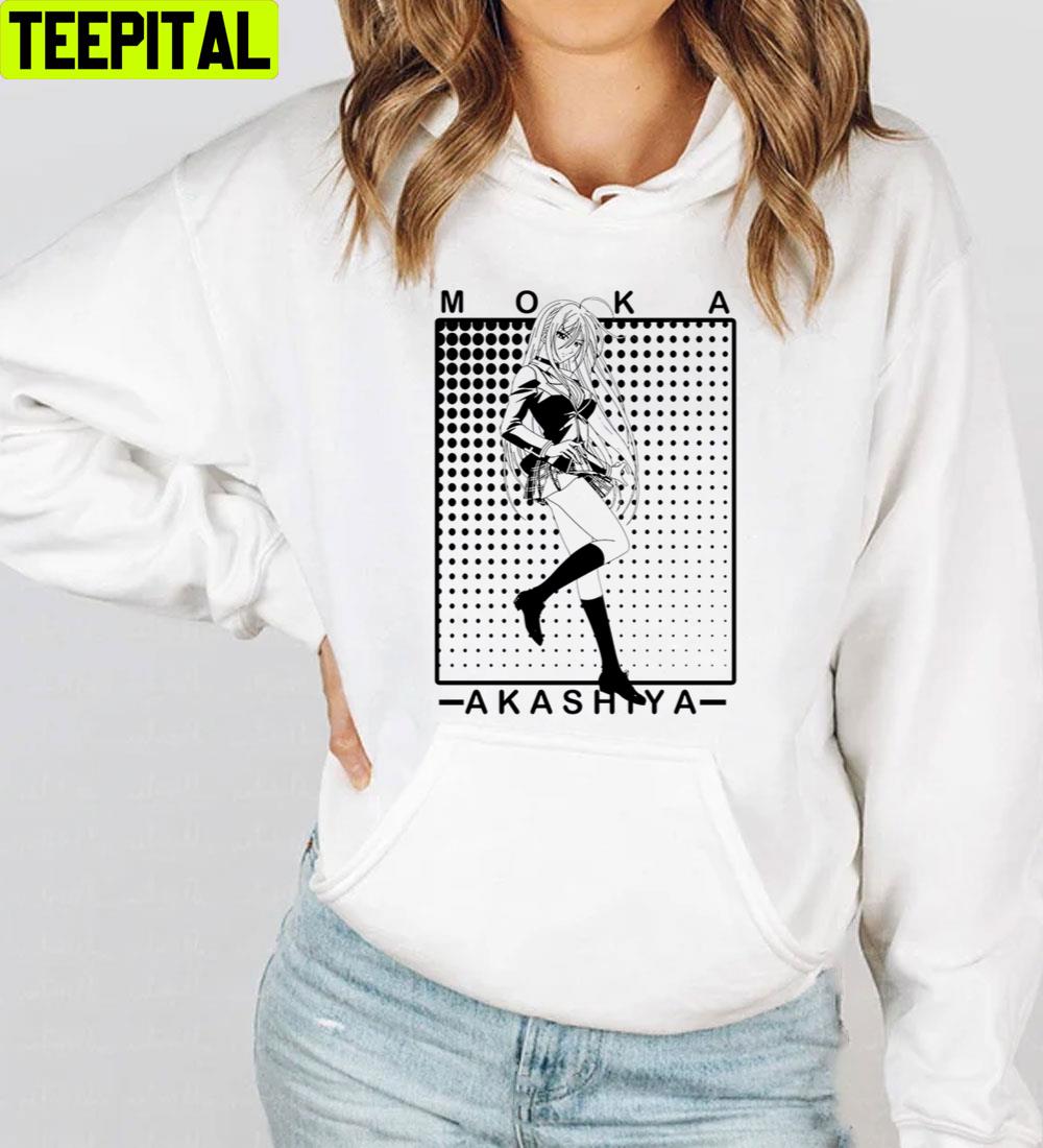 Black Art Moka Akashiya Rosario Vampire Trending Unisex T-Shirt Black Art Moka Akashiya Rosario Vampire Trending Unisex T-Shirt