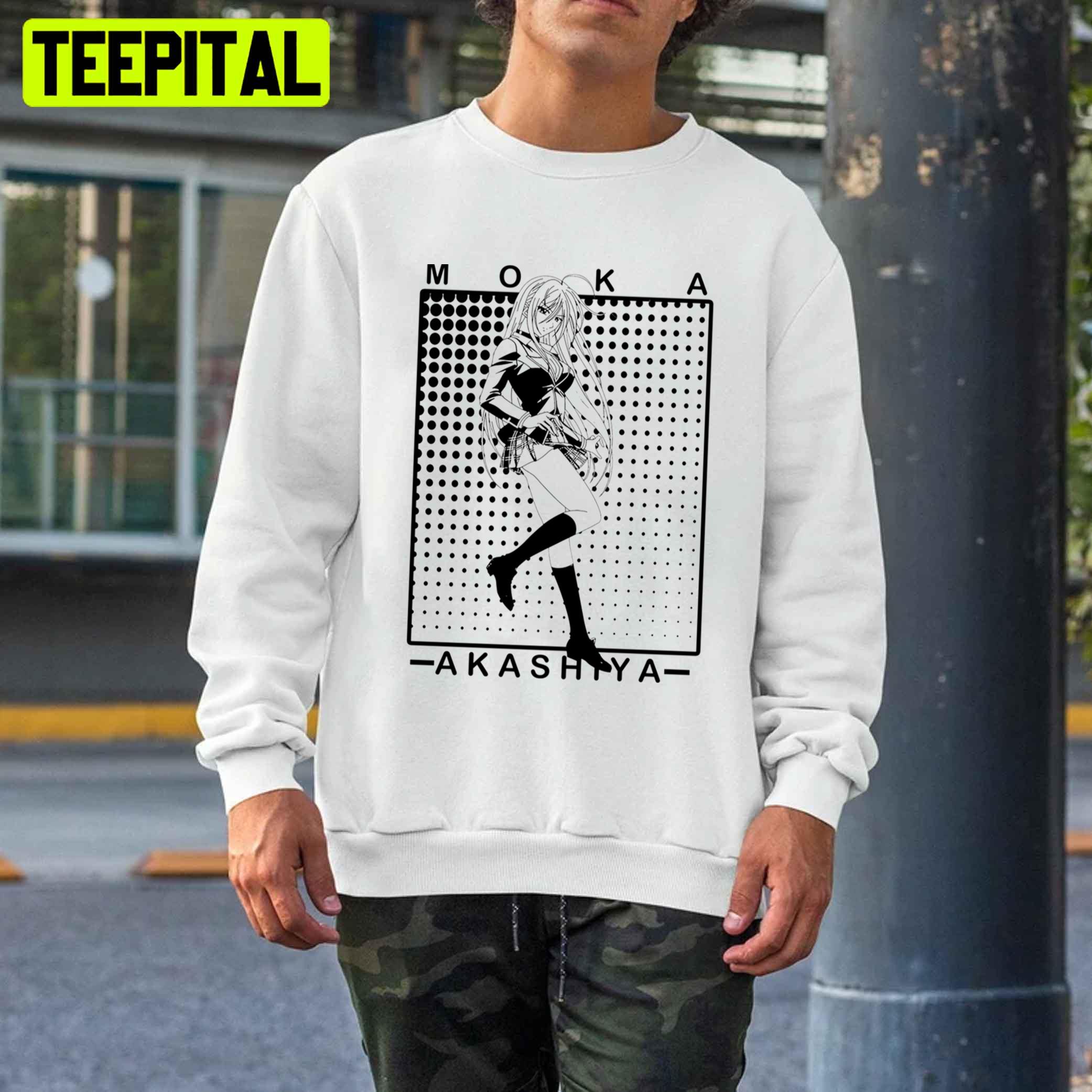 Black Art Moka Akashiya Rosario Vampire Trending Unisex T-Shirt Black Art Moka Akashiya Rosario Vampire Trending Unisex T-Shirt