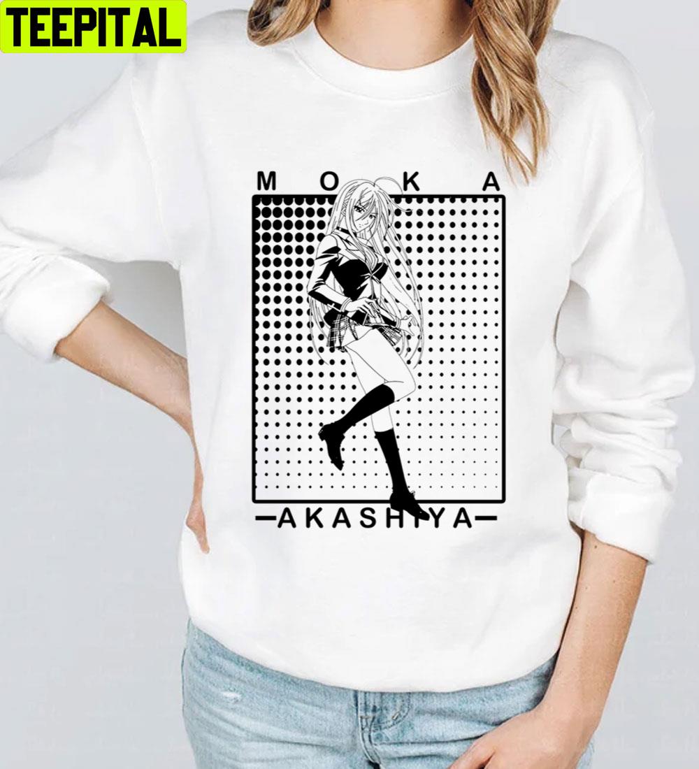 Black Art Moka Akashiya Rosario Vampire Trending Unisex T-Shirt Black Art Moka Akashiya Rosario Vampire Trending Unisex T-Shirt