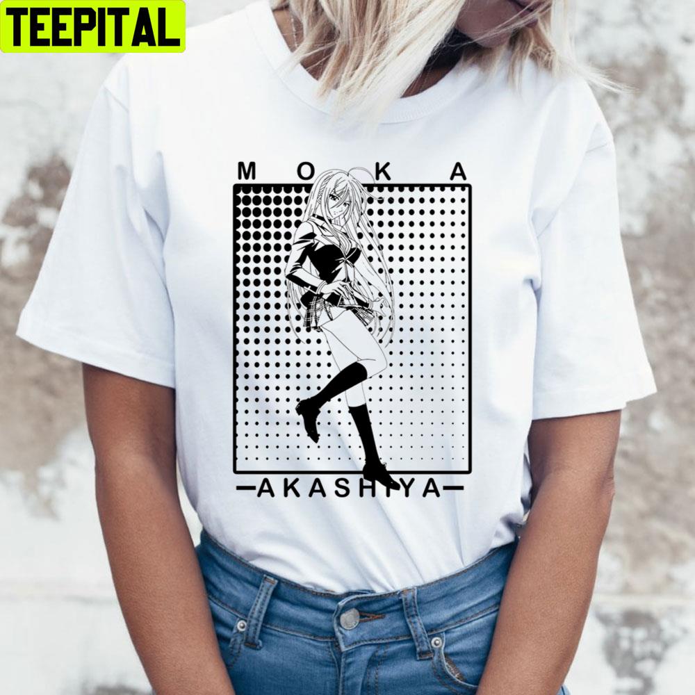Black Art Moka Akashiya Rosario Vampire Trending Unisex T-Shirt Black Art Moka Akashiya Rosario Vampire Trending Unisex T-Shirt