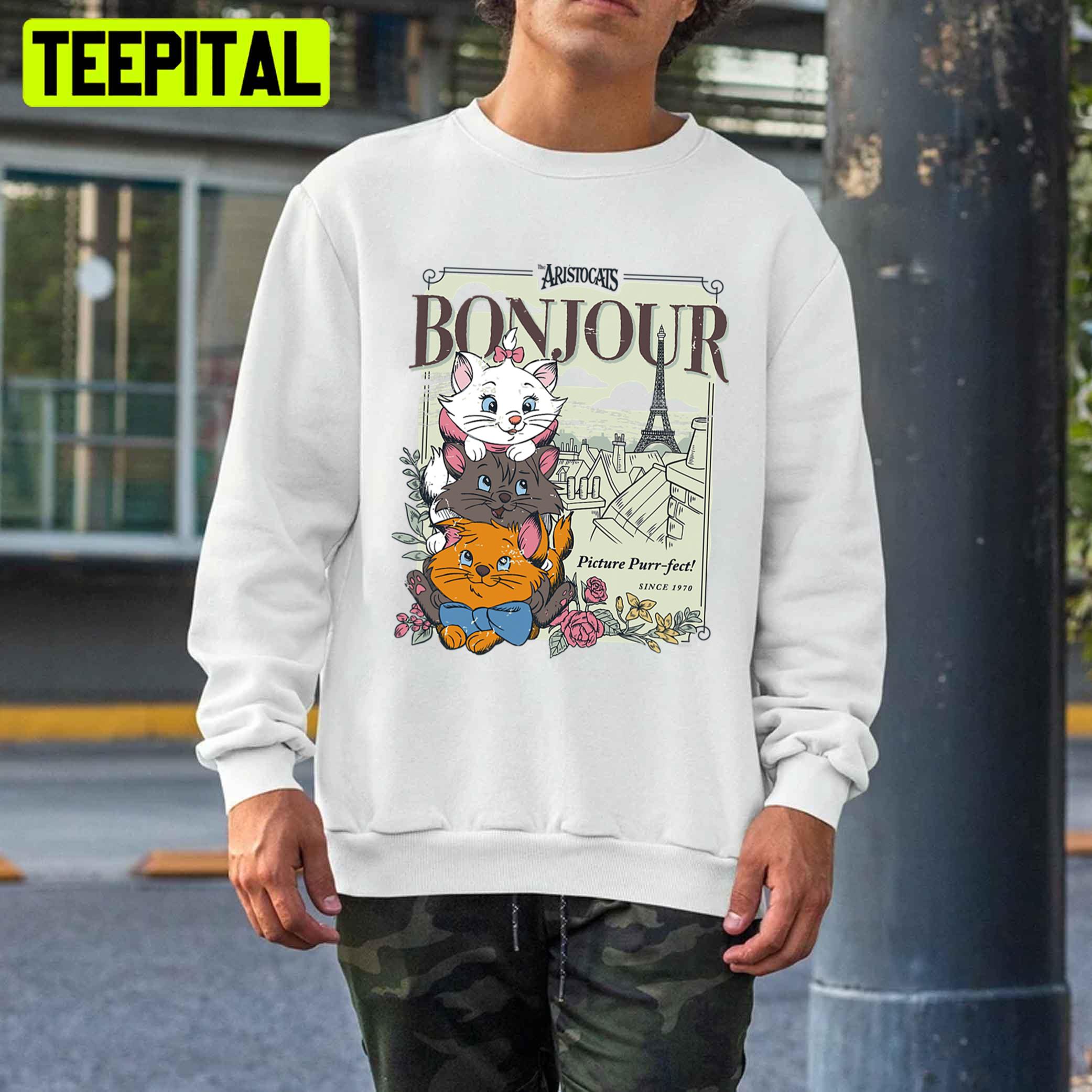 Bonjour The Aristocats Trending Unisex T-Shirt Bonjour The Aristocats Trending Unisex T-Shirt