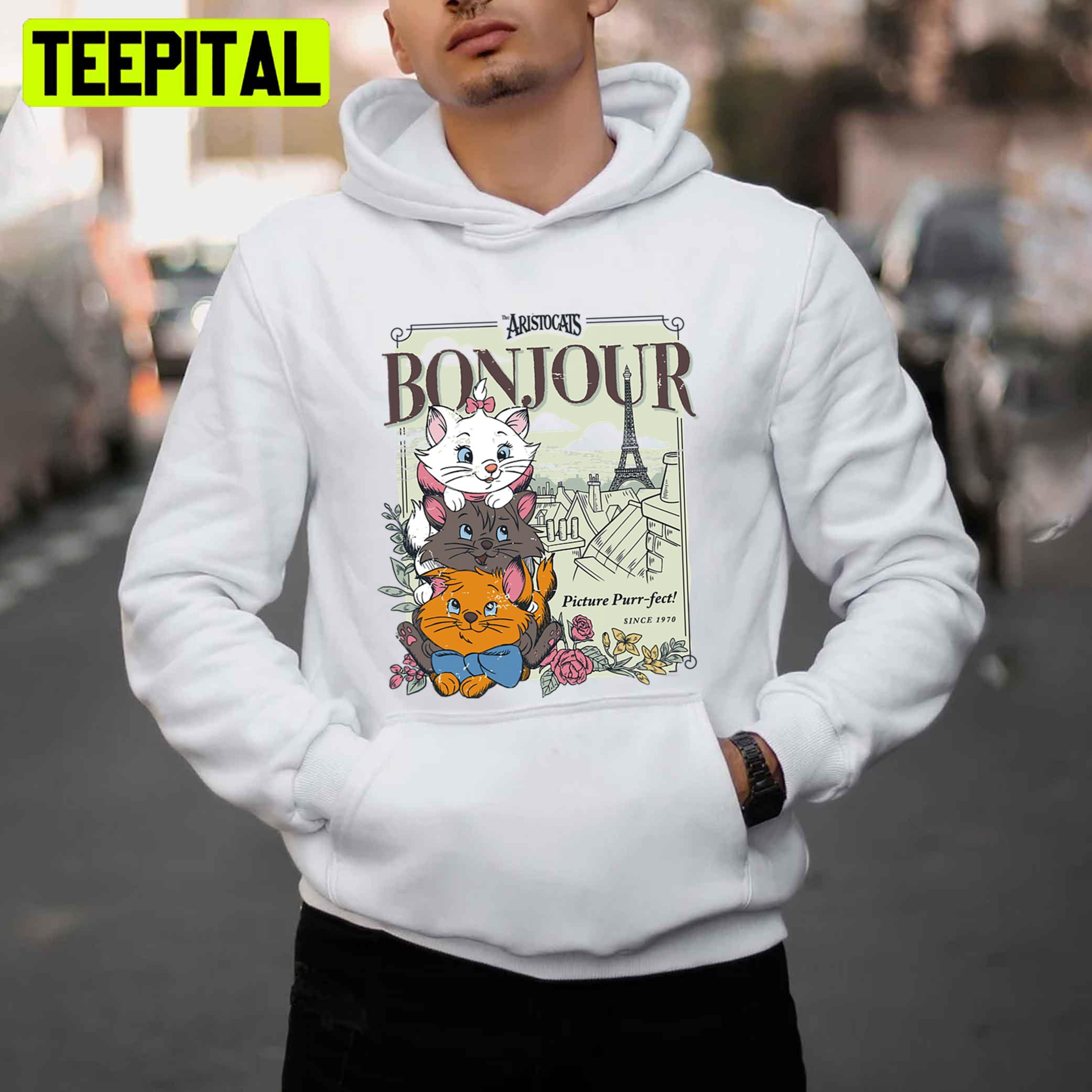 Bonjour The Aristocats Trending Unisex T-Shirt Bonjour The Aristocats Trending Unisex T-Shirt