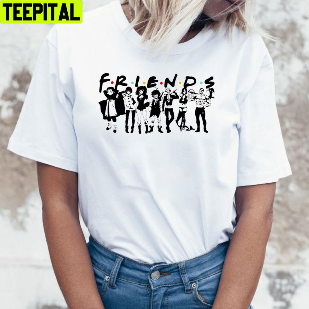 Friends Graphic Seven Deadly Sins Trending Unisex T-Shirt Friends Graphic Seven Deadly Sins Trending Unisex T-Shirt