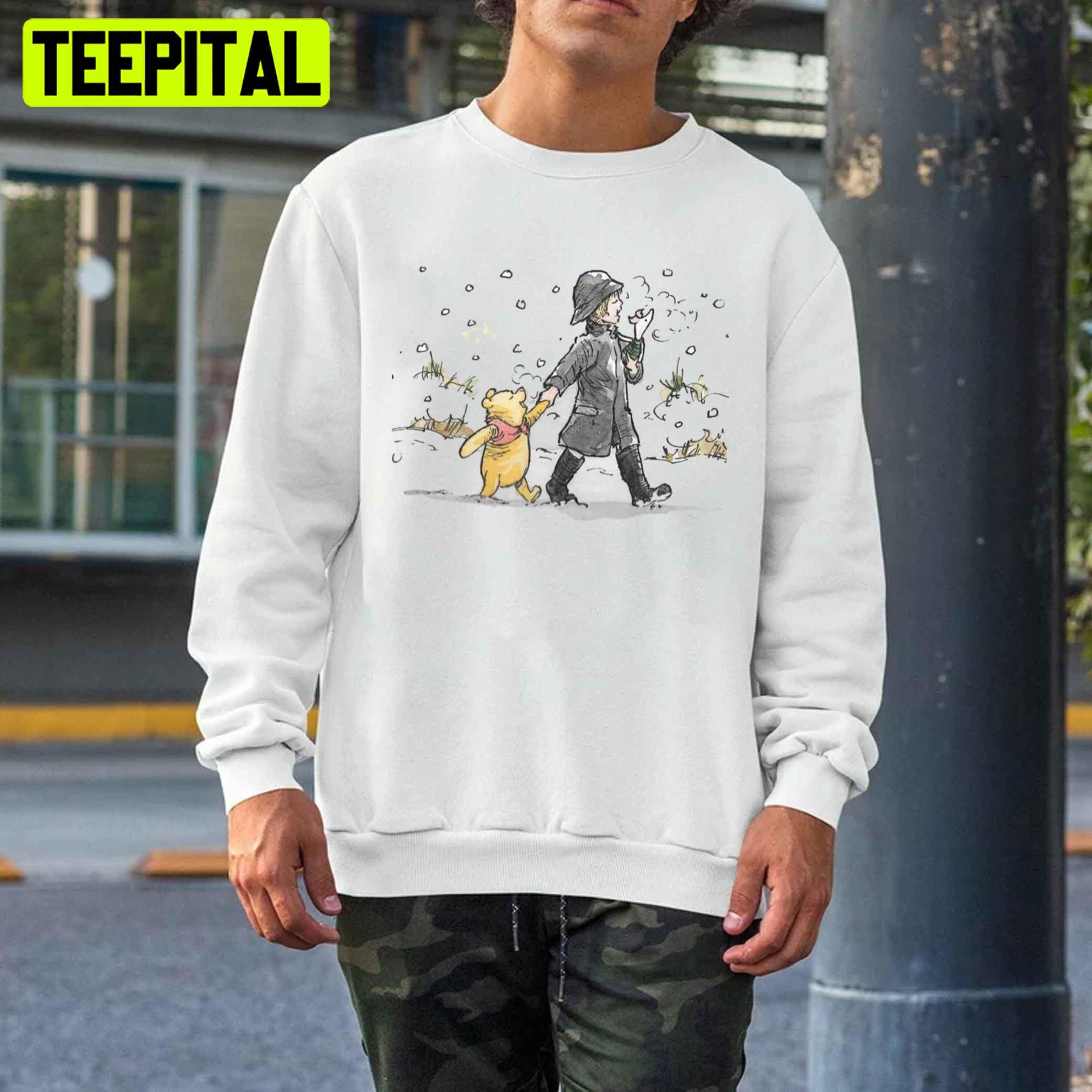 Wlaking Winnie The Pooh Trending Unisex T-Shirt Wlaking Winnie The Pooh Trending Unisex T-Shirt