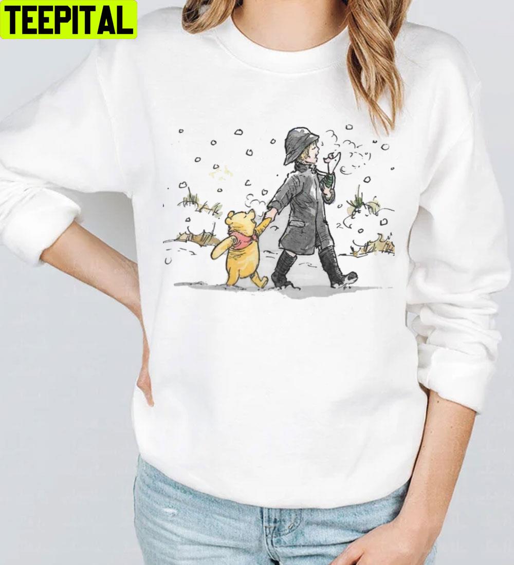 Wlaking Winnie The Pooh Trending Unisex T-Shirt Wlaking Winnie The Pooh Trending Unisex T-Shirt