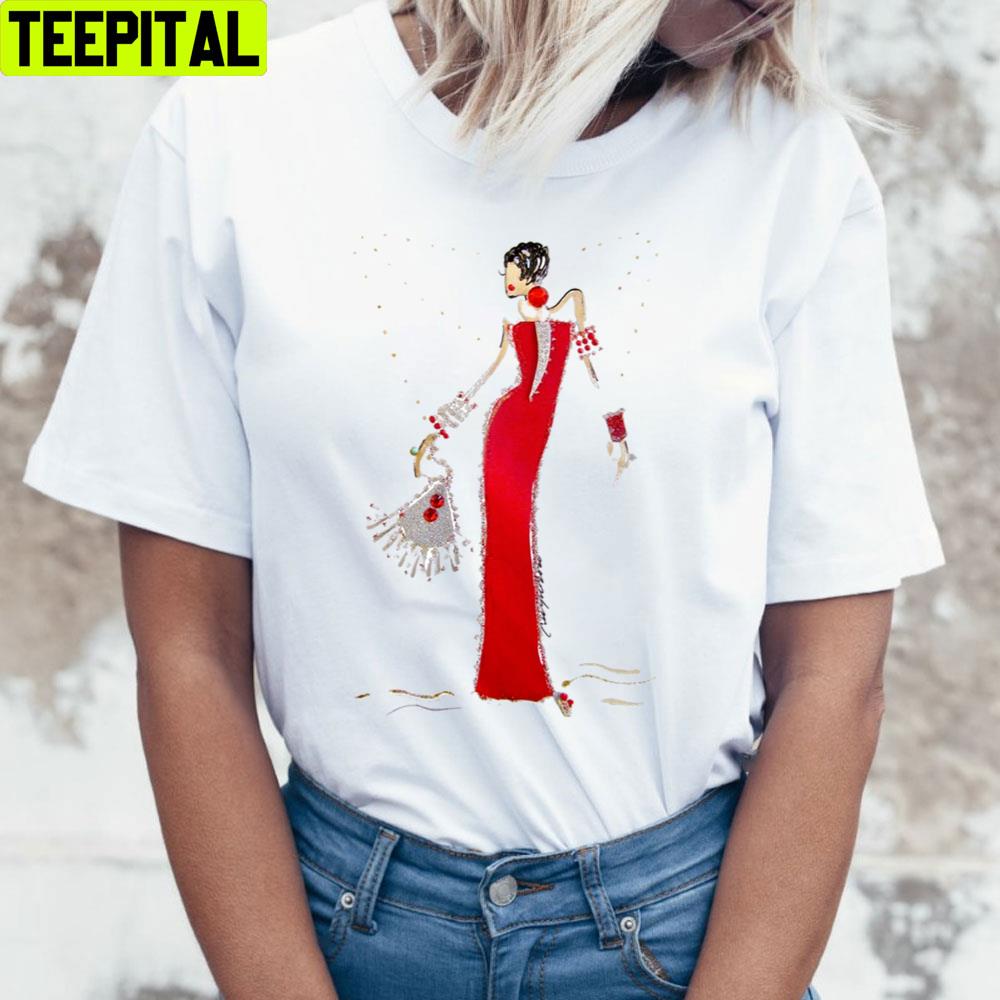 Woman In Red Trending Unisex T-Shirt Woman In Red Trending Unisex T-Shirt