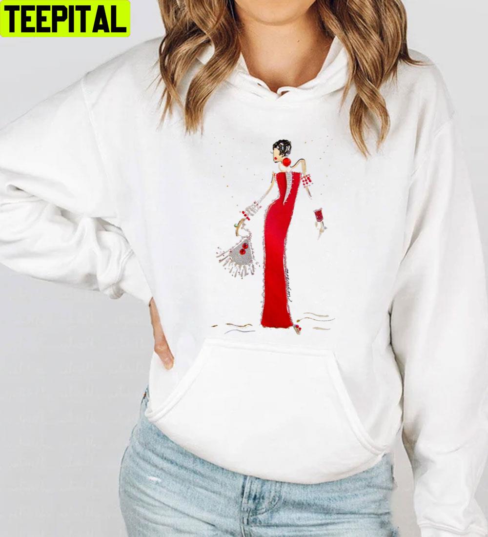 Woman In Red Trending Unisex T-Shirt Woman In Red Trending Unisex T-Shirt