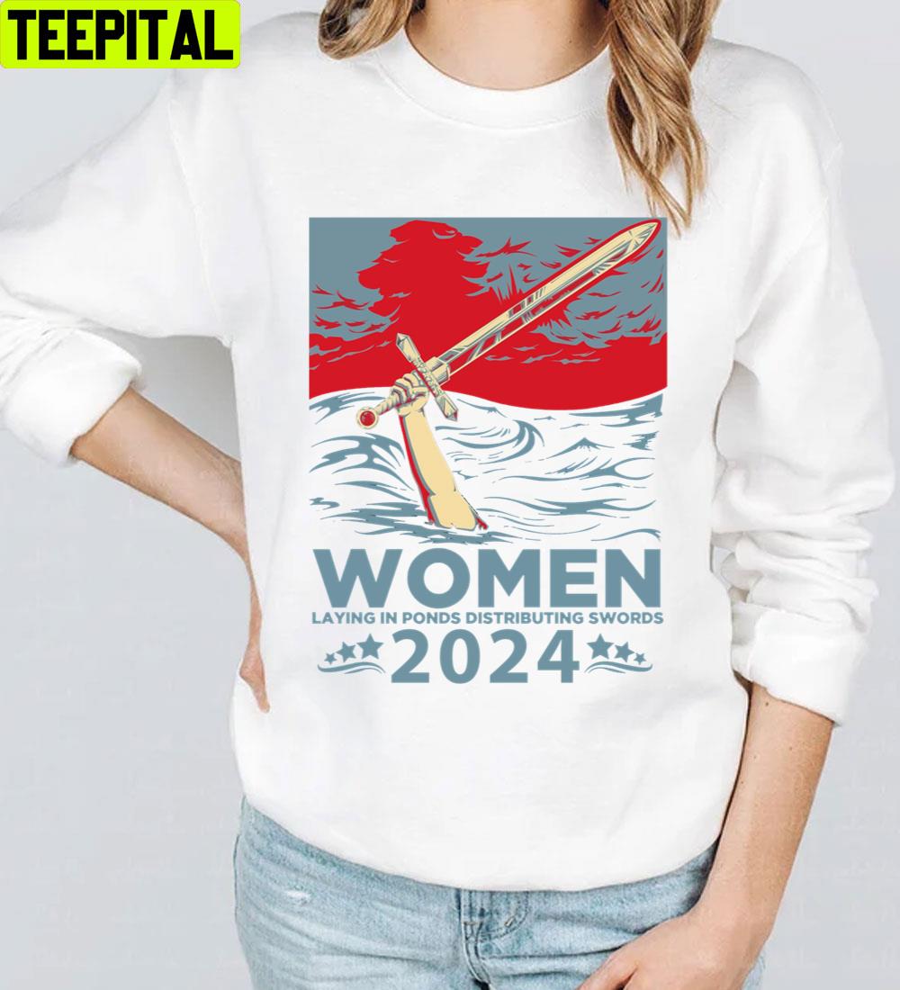 Women Laying In Ponds Distributing Swords 2024 Trending Unisex T-Shirt Women Laying In Ponds Distributing Swords 2024 Trending Unisex T-Shirt