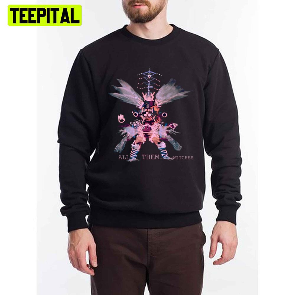 All Them Witches Atw Colorful Skull Unisex T-Shirt All Them Witches Atw Colorful Skull Unisex T-Shirt