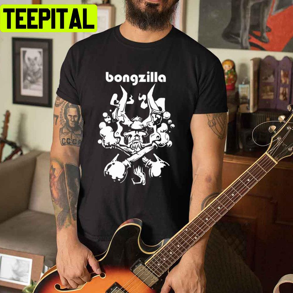 White Bongzilla Popular Logo Unisex T-Shirt White Bongzilla Popular Logo Unisex T-Shirt