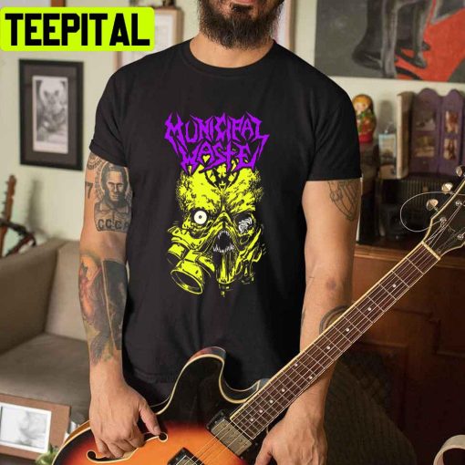 Yellow Purple Art Municipal Waste Unisex T-Shirt