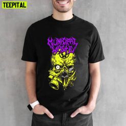 Yellow Purple Art Municipal Waste Unisex T-Shirt