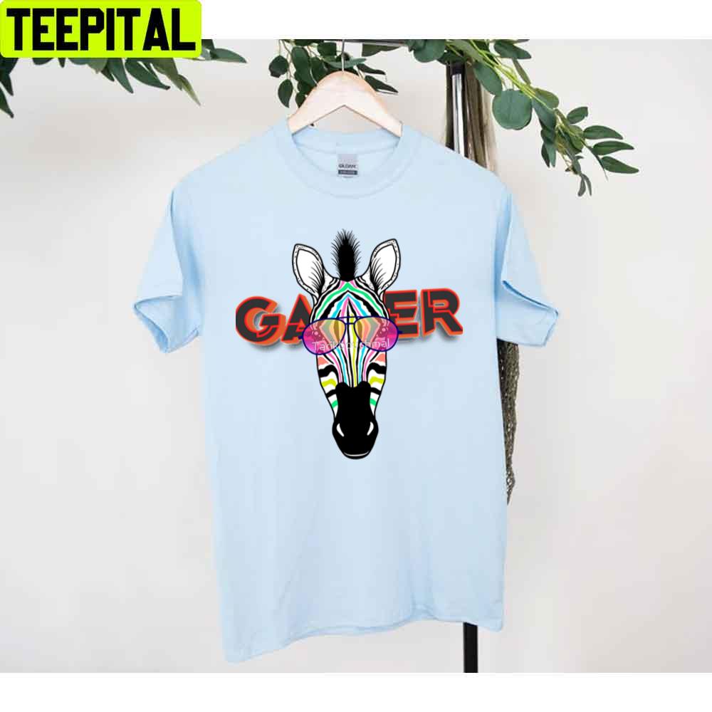 Gamer Zebra Unisex T-Shirt Gamer Zebra Unisex T-Shirt