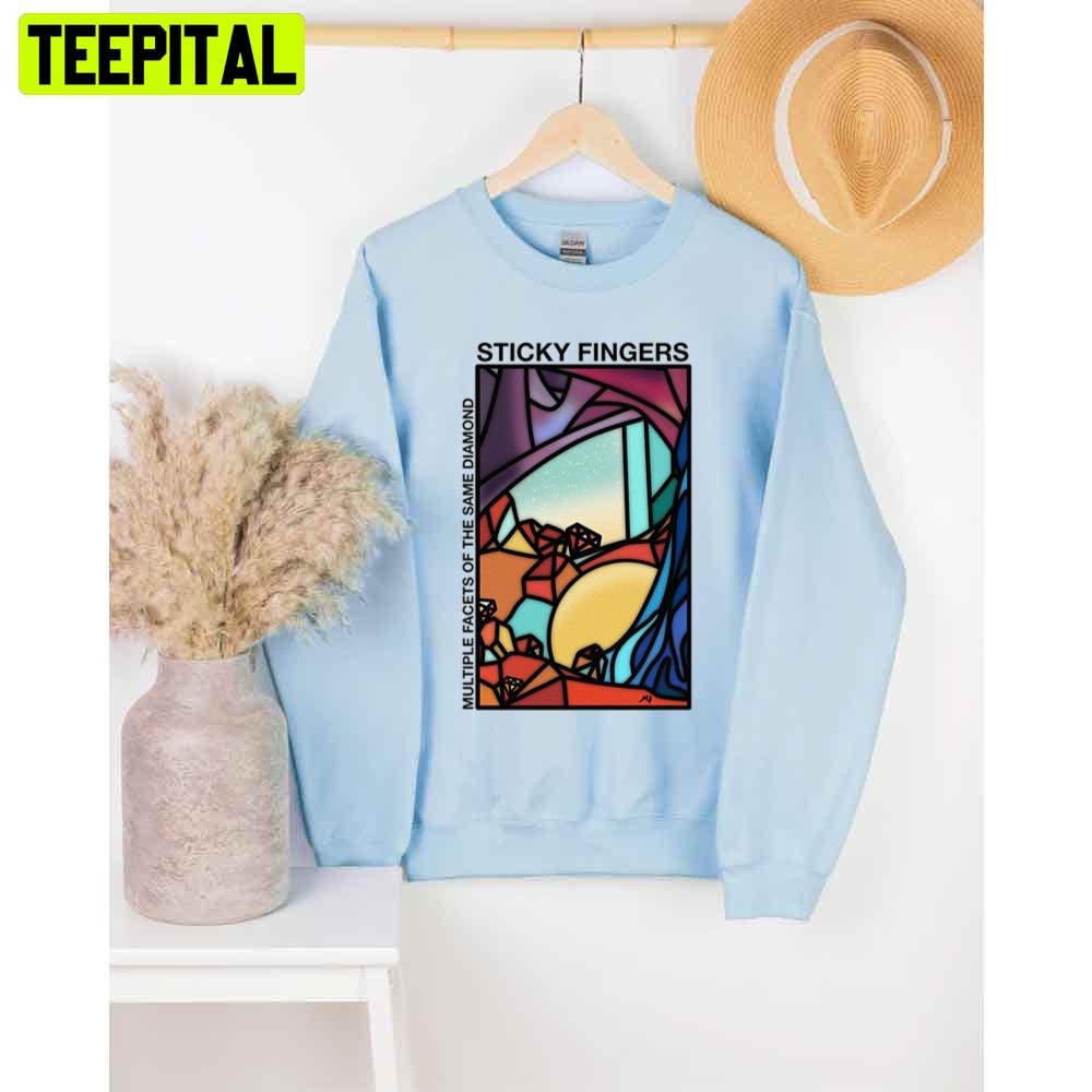 Multiple Facets Of The Same Diamond Sticky Fingers Unisex T-Shirt Multiple Facets Of The Same Diamond Sticky Fingers Unisex T-Shirt