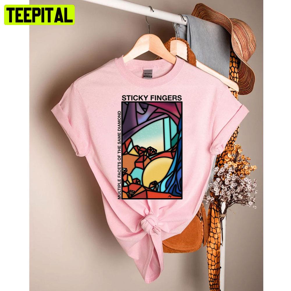 Multiple Facets Of The Same Diamond Sticky Fingers Unisex T-Shirt Multiple Facets Of The Same Diamond Sticky Fingers Unisex T-Shirt