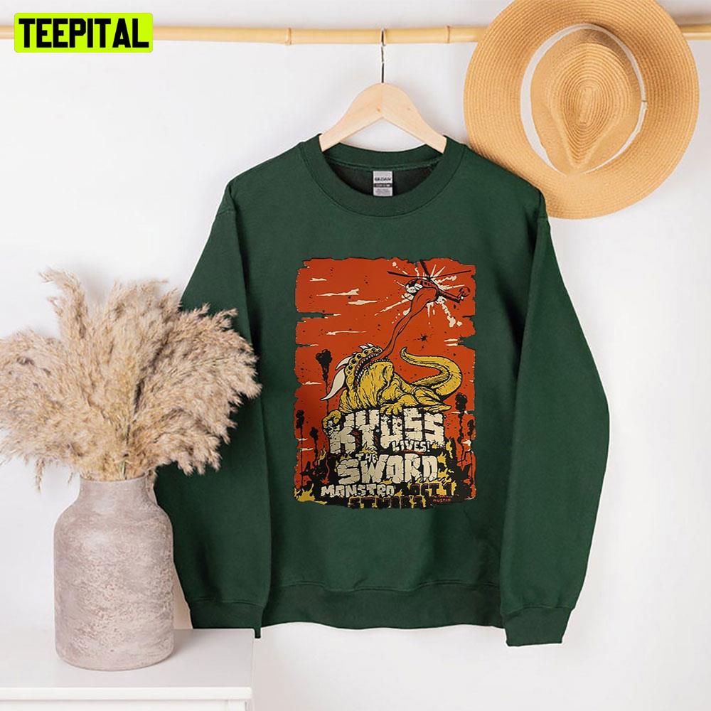 The Giant Sword Monster Graphic Unisex Sweatshirt The Giant Sword Monster Graphic Unisex Sweatshirt