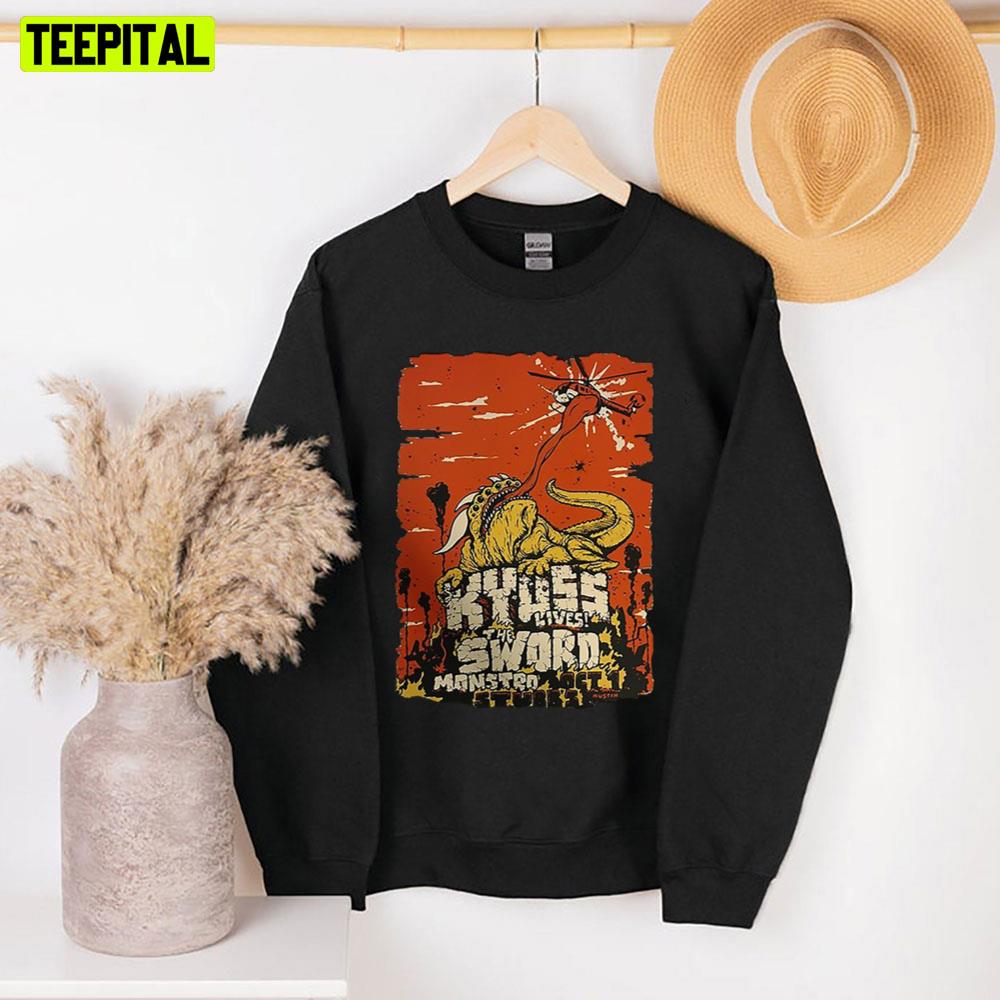 The Giant Sword Monster Graphic Unisex Sweatshirt The Giant Sword Monster Graphic Unisex Sweatshirt