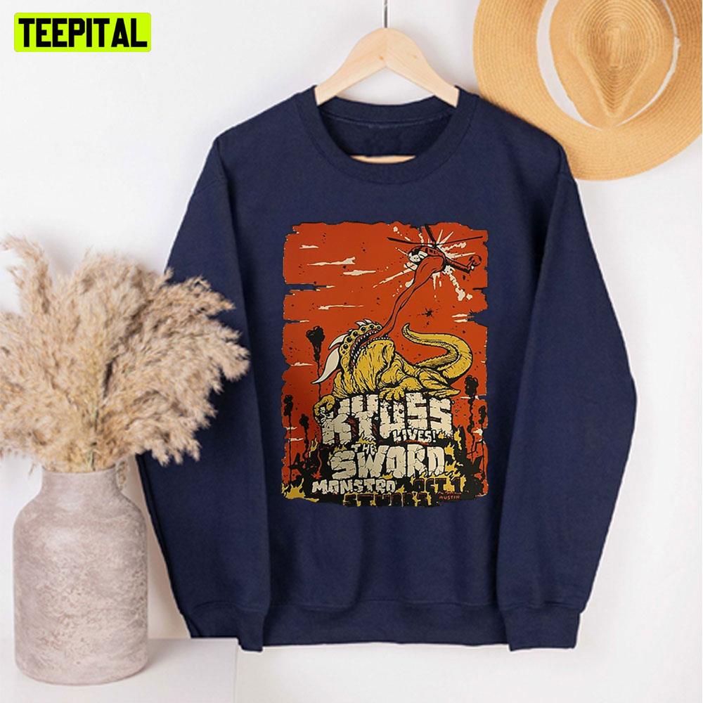 The Giant Sword Monster Graphic Unisex Sweatshirt The Giant Sword Monster Graphic Unisex Sweatshirt