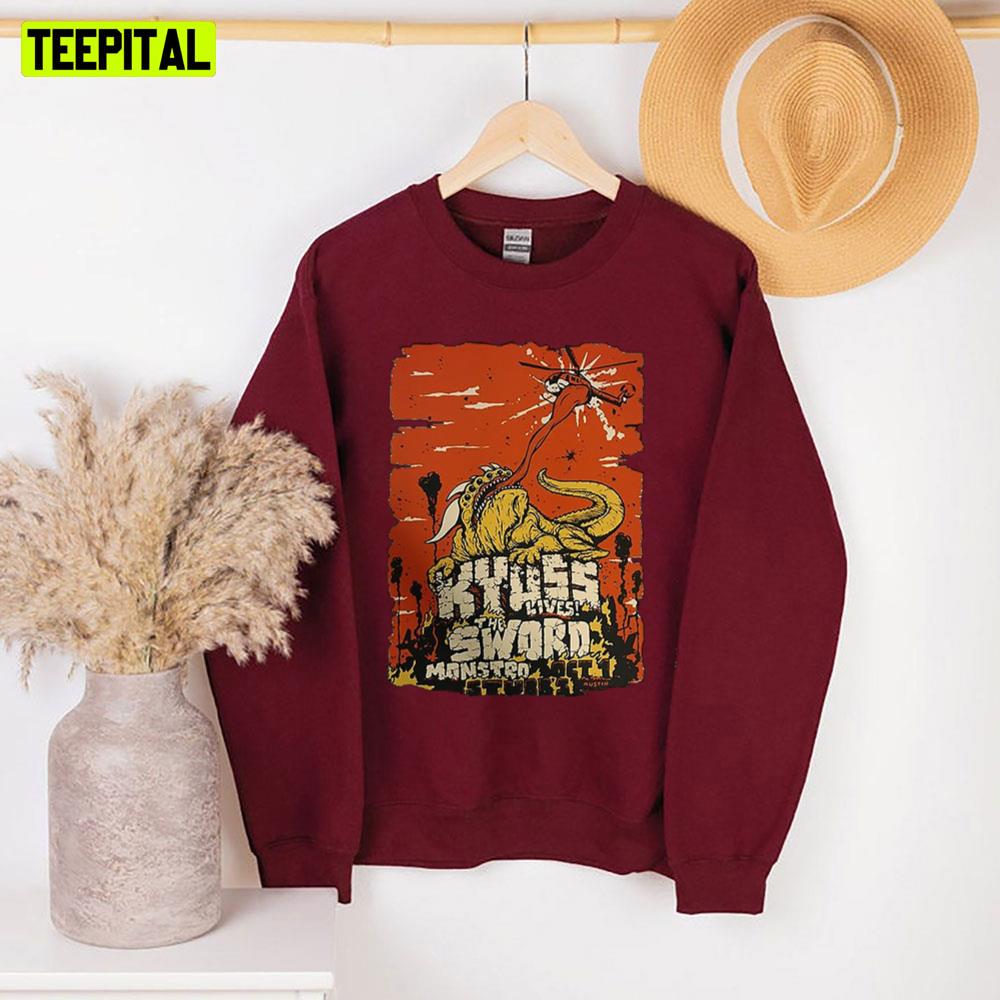 The Giant Sword Monster Graphic Unisex Sweatshirt The Giant Sword Monster Graphic Unisex Sweatshirt