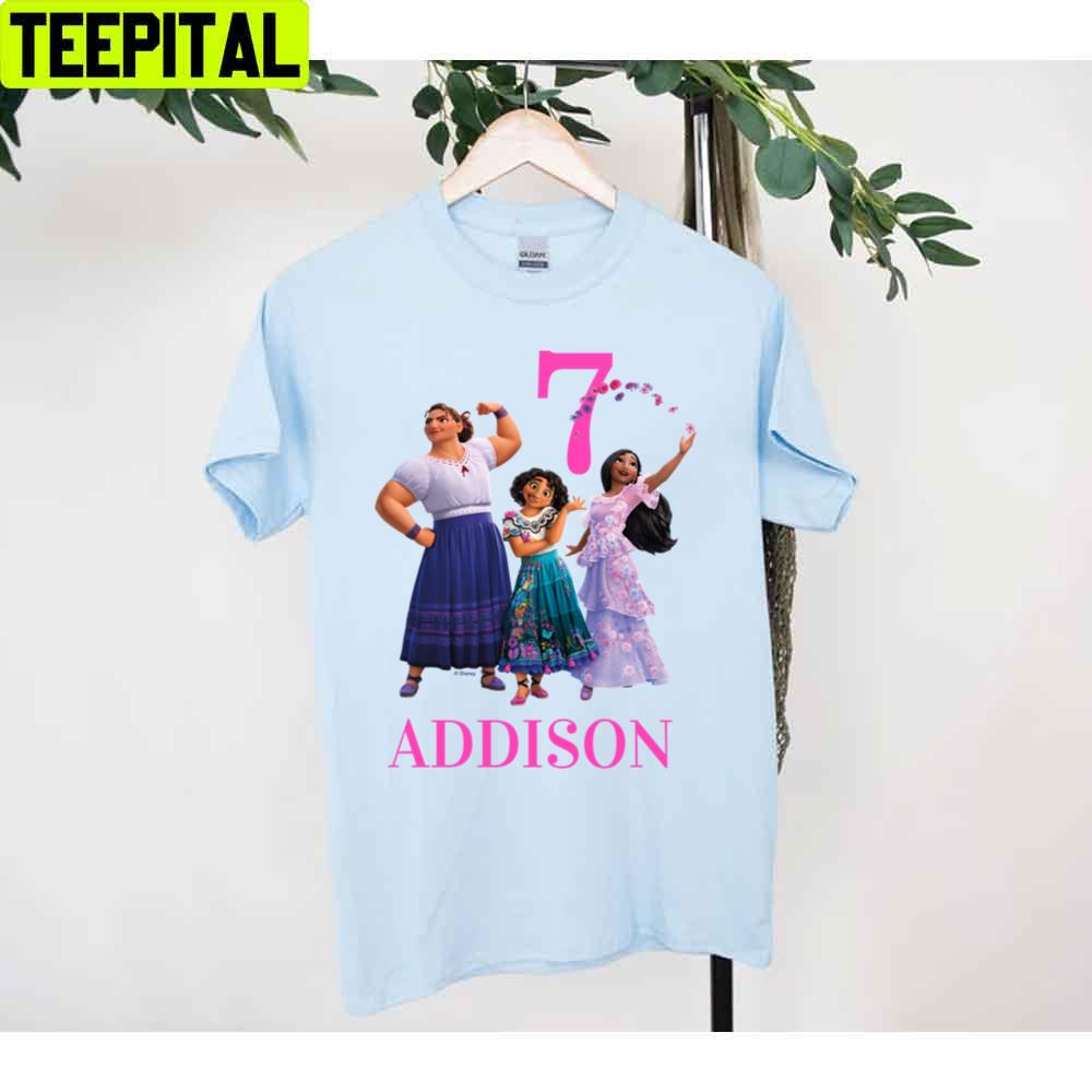 7 Encanto Sisters Birthday Girl Unisex T-Shirt 7 Encanto Sisters Birthday Girl Unisex T-Shirt