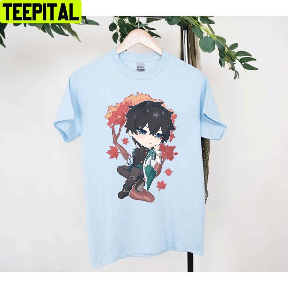 Chibi Dan Heng Honkai Star Rail Game Unisex T-Shirt Chibi Dan Heng Honkai Star Rail Game Unisex T-Shirt