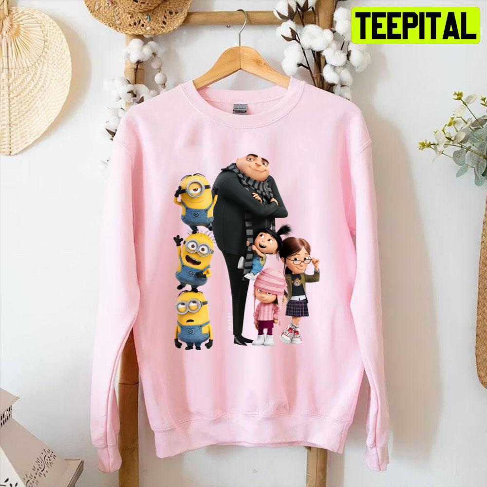 Despicable Me Minions Gru & Girls Unisex T-Shirt Despicable Me Minions Gru & Girls Unisex T-Shirt
