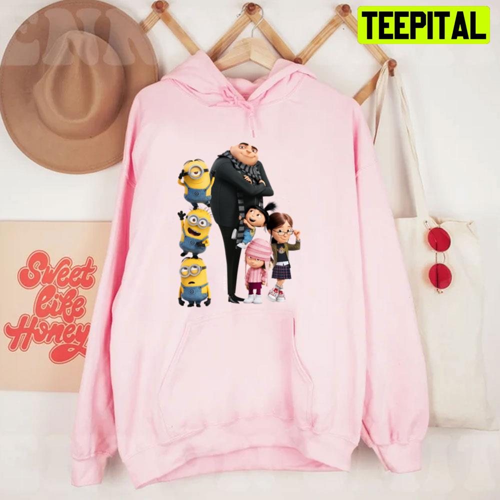 Despicable Me Minions Gru & Girls Unisex T-Shirt Despicable Me Minions Gru & Girls Unisex T-Shirt