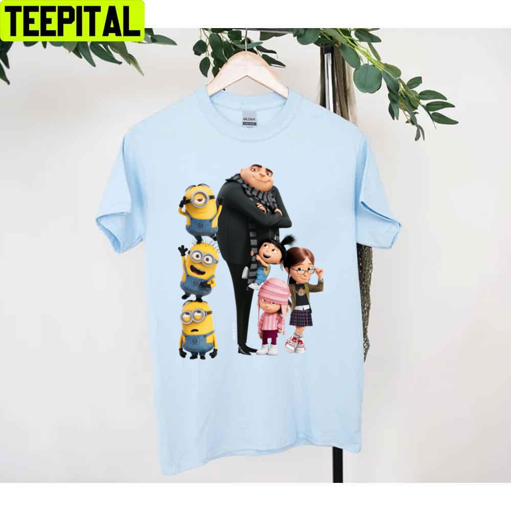 Despicable Me Minions Gru & Girls Unisex T-Shirt Despicable Me Minions Gru & Girls Unisex T-Shirt