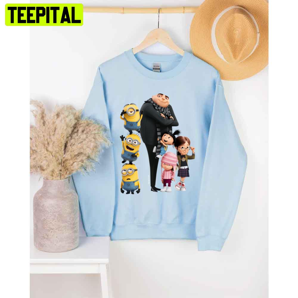 Despicable Me Minions Gru & Girls Unisex T-Shirt Despicable Me Minions Gru & Girls Unisex T-Shirt