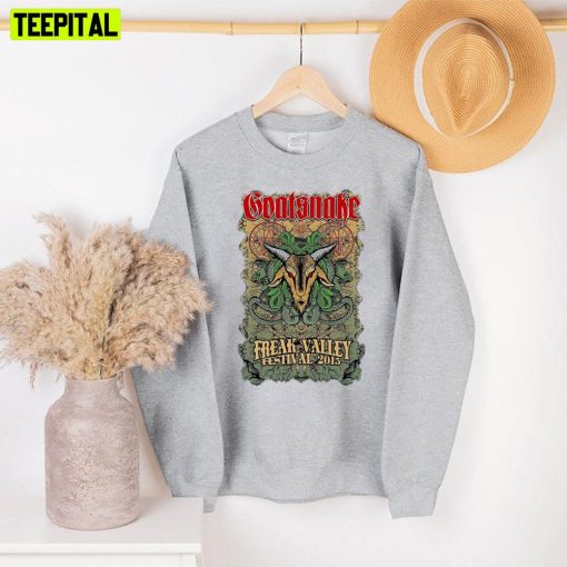 Freak Valley Festival 2015 Devil Goat Graphic Goat Snake Unisex Sweatshirt
