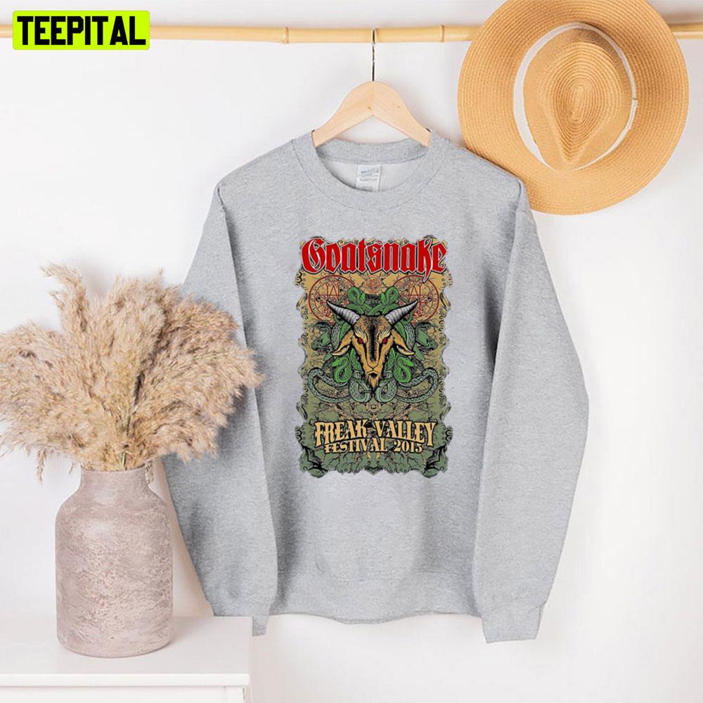 Freak Valley Festival 2015 Devil Goat Graphic Goat Snake Unisex Sweatshirt Freak Valley Festival 2015 Devil Goat Graphic Goat Snake Unisex Sweatshirt