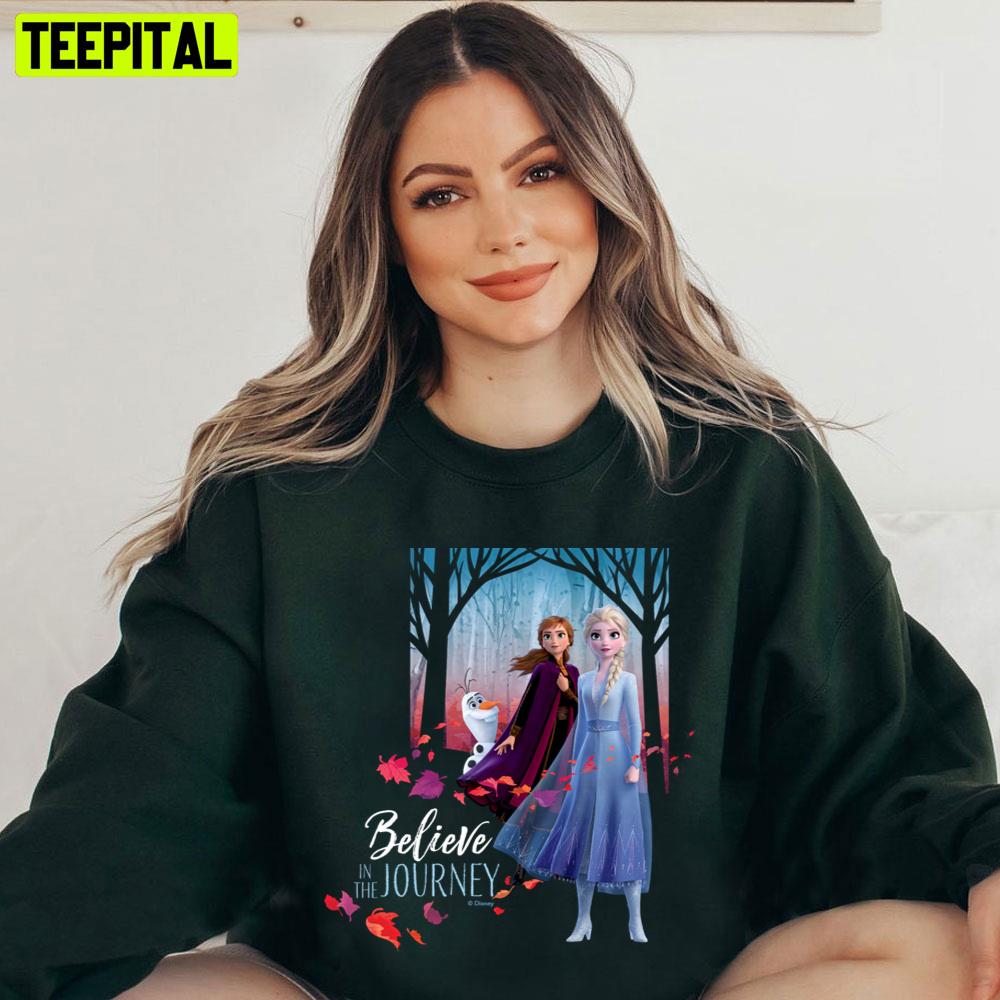 Frozen 2 Elsa Anna & Olaf Believe Unisex T-Shirt Frozen 2 Elsa Anna & Olaf Believe Unisex T-Shirt
