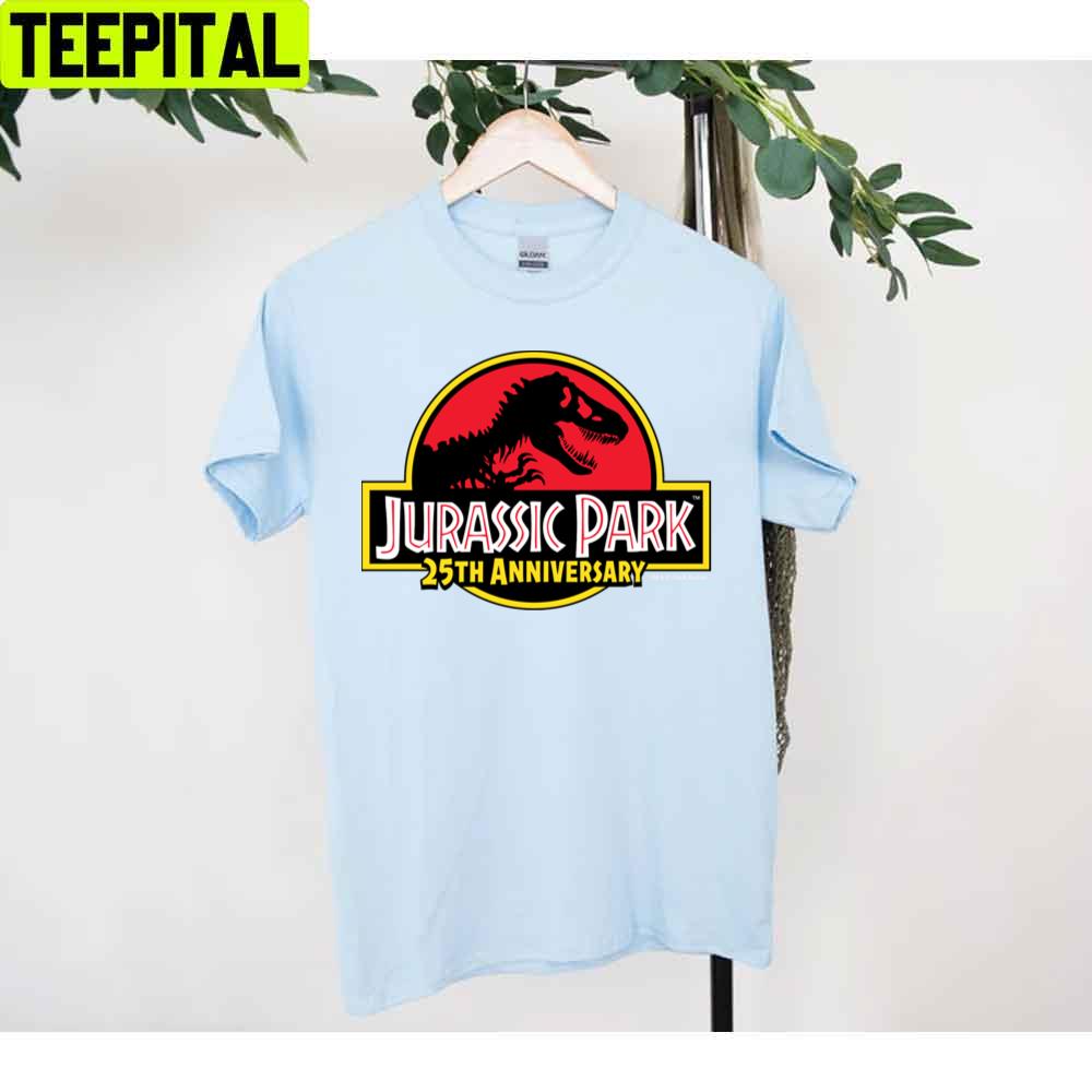 Jurassic Park 25th Anniversary Logo Unisex T-Shirt Jurassic Park 25th Anniversary Logo Unisex T-Shirt