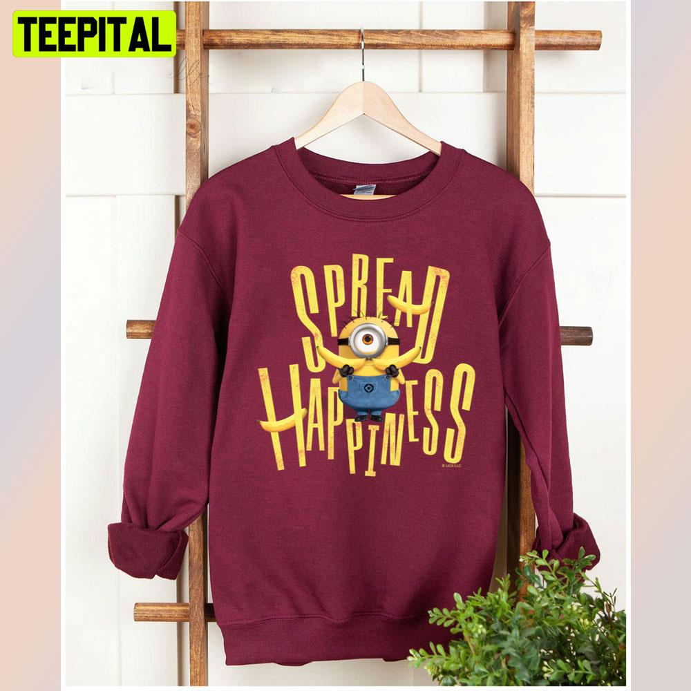 Minions The Rise Of Gru Spread Happiness Unisex T-Shirt Minions The Rise Of Gru Spread Happiness Unisex T-Shirt