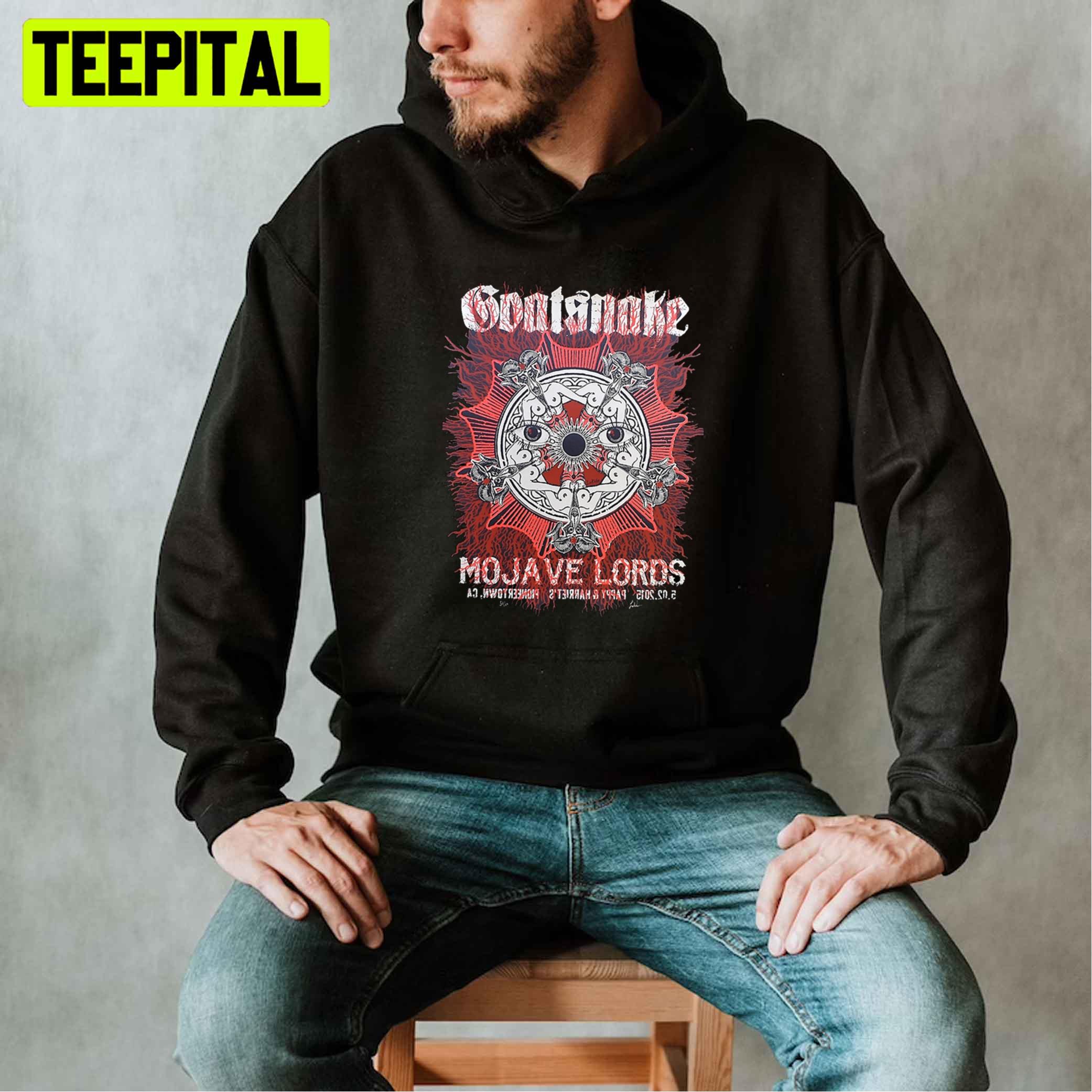 Mojave Lords Sexy Baphomet Graphic Goatsnake Unisex T-Shirt Mojave Lords Sexy Baphomet Graphic Goatsnake Unisex T-Shirt