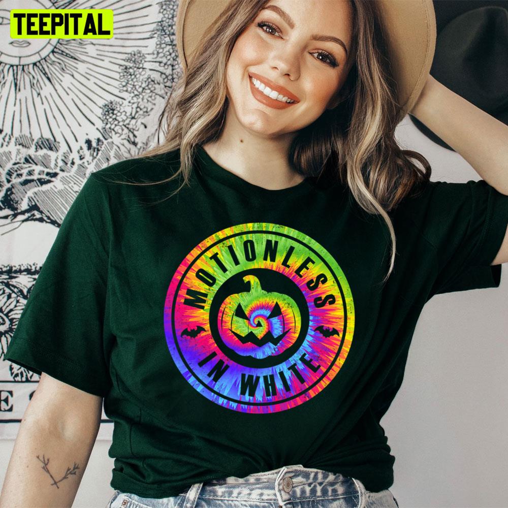 Motionless In White Pumpkin Hippie Peace Unisex T-Shirt Motionless In White Pumpkin Hippie Peace Unisex T-Shirt