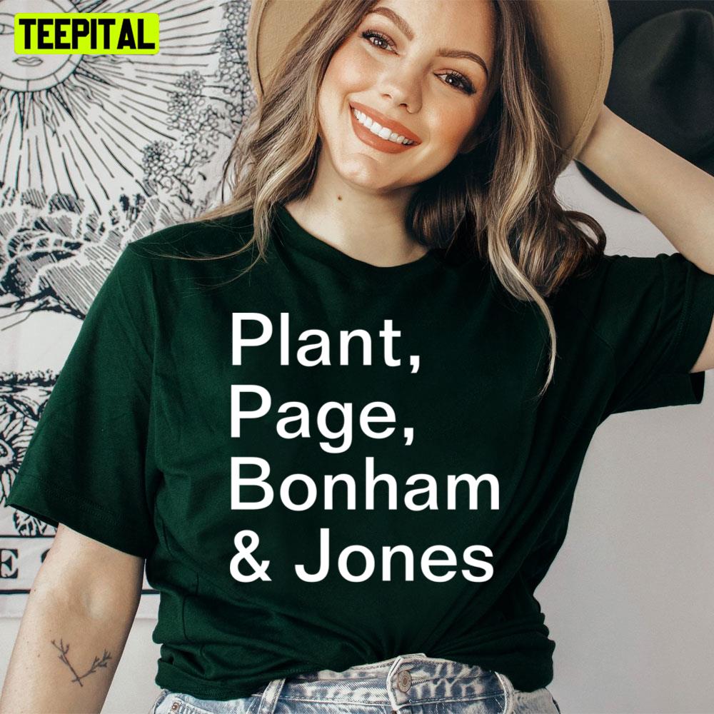 Plant Page Bonham Jones Unisex T-Shirt Plant Page Bonham Jones Unisex T-Shirt