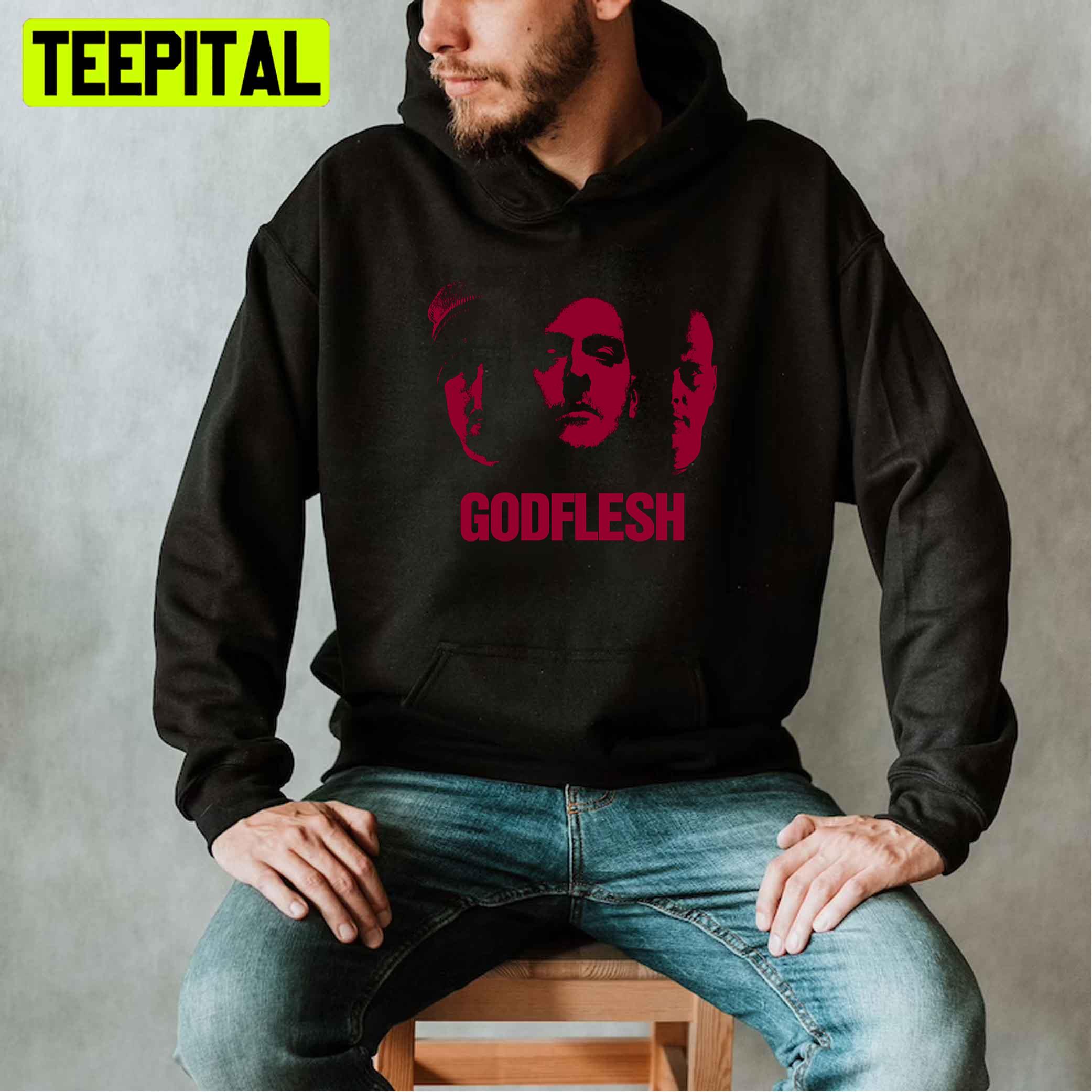 Red Faces Godflesh Unisex T-Shirt Red Faces Godflesh Unisex T-Shirt