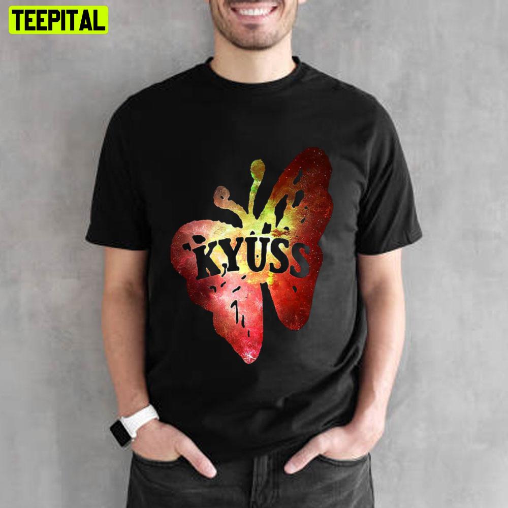 Red Galaxy Butterfly Graphic Kyuss Unisex T-Shirt Red Galaxy Butterfly Graphic Kyuss Unisex T-Shirt