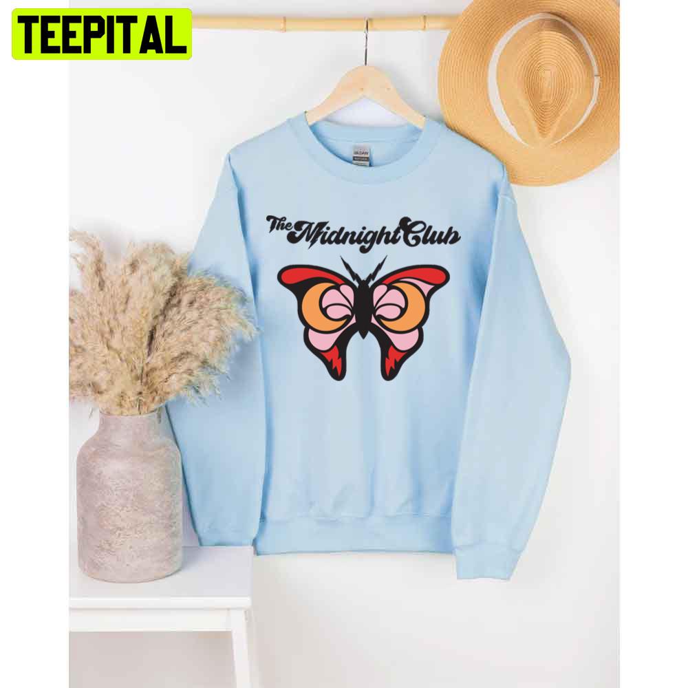 Retro Butterfly The Midnight Club Unisex T-Shirt Retro Butterfly The Midnight Club Unisex T-Shirt