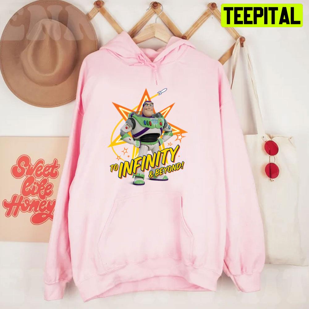 Toy Story 4 Buzz To Infinity & Beyond Stars Unisex T-Shirt Toy Story 4 Buzz To Infinity & Beyond Stars Unisex T-Shirt
