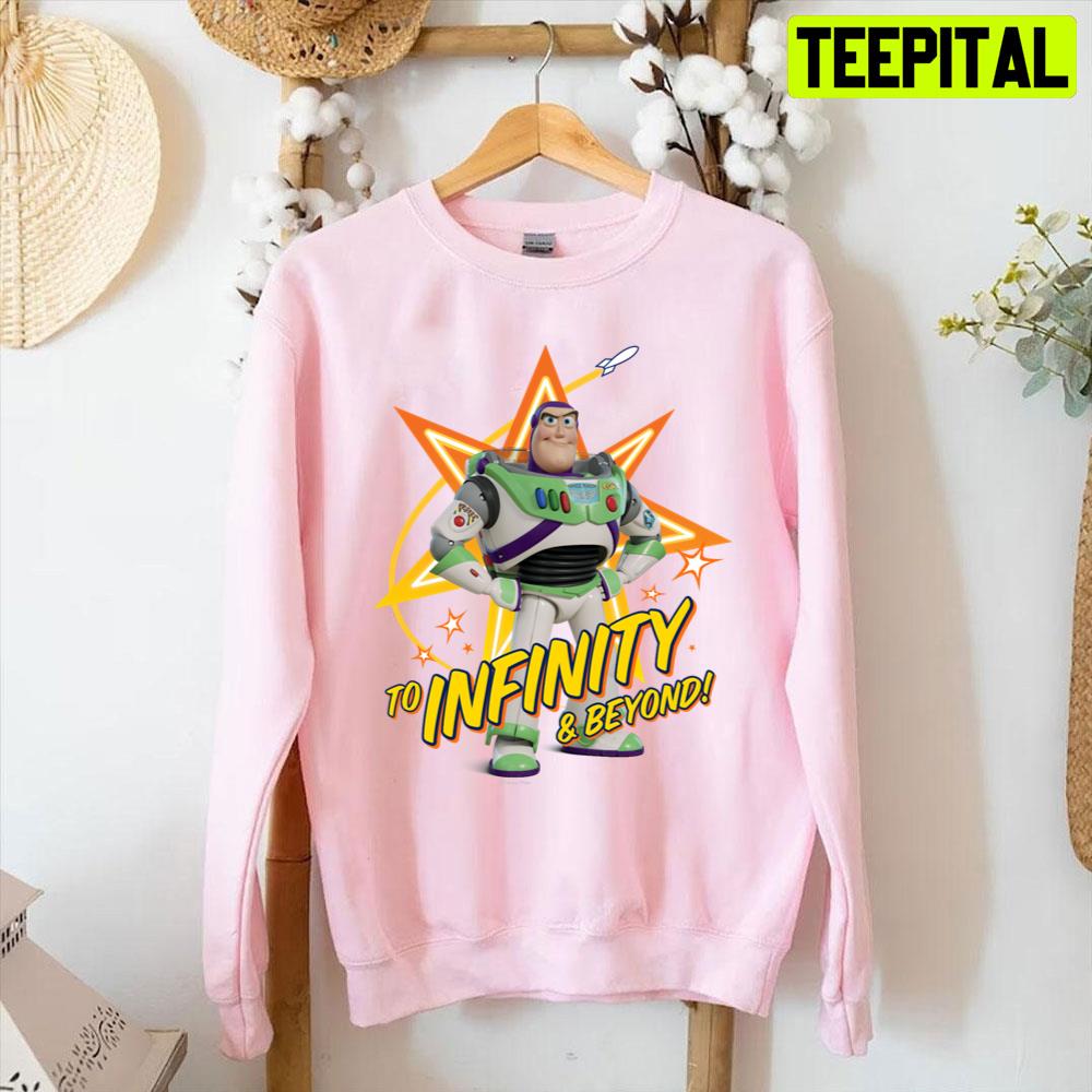 Toy Story 4 Buzz To Infinity & Beyond Stars Unisex T-Shirt Toy Story 4 Buzz To Infinity & Beyond Stars Unisex T-Shirt