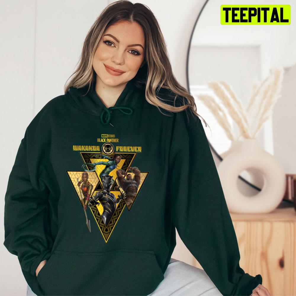 Wakanda Forever Triangular Group Badge Unisex T-Shirt Wakanda Forever Triangular Group Badge Unisex T-Shirt
